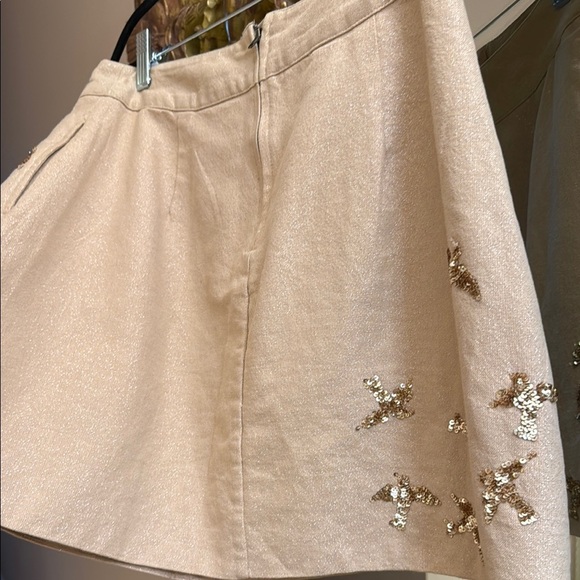 Anthropologie Leif Notes pleated embellished mini skirt - Picture 5 of 5